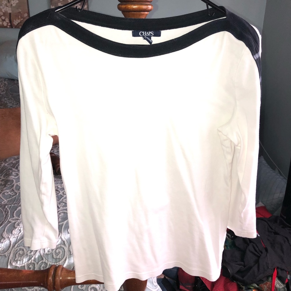 White Boat Neck Blouse